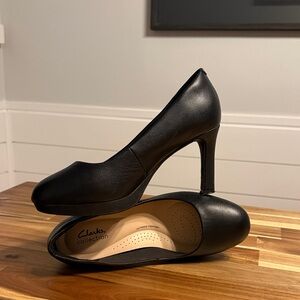 Clarks Elegant Black Heels for Women